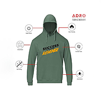 Sublimation Printed Hoodies ADRO Men's Letter Print Regular Fit T-Shirt