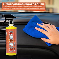 Autobomb Dashboard Polish, 500 ML. | Restore, Shine Dull Dashboards | Protect from UV Rays, Cracking, Fading & Sun Heat (PACK OF 1)