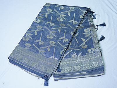 Shloka Saree (Grey)