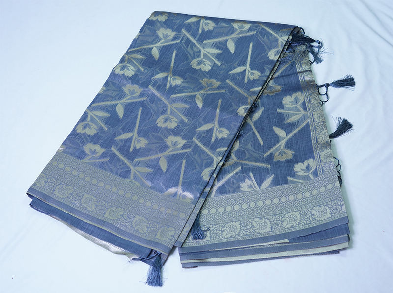 Shloka Saree (Grey)