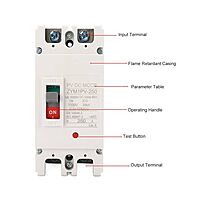 DC Circuit Breaker 2Pole 1000V 120A - MCCB Circuit Breaker for high current DC/solar application DC Circuit Breaker 2Pole 1000V 120A - MCCB Circuit Breaker for high current DC/solar application