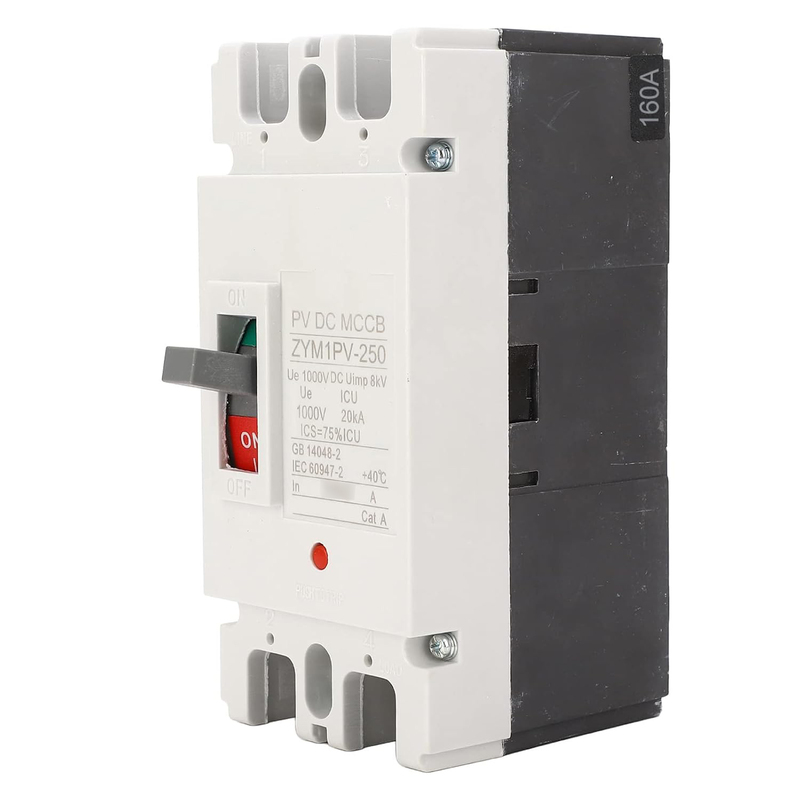 DC Circuit Breaker 2Pole 1000V 120A - MCCB Circuit Breaker for high current DC/solar application DC Circuit Breaker 2Pole 1000V 120A - MCCB Circuit Breaker for high current DC/solar application