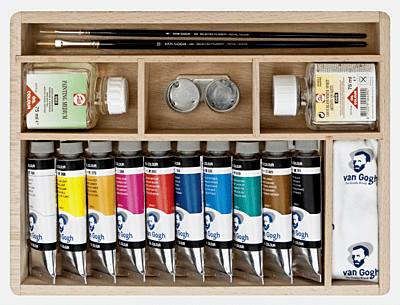 ROYAL TALENS VAN GOGH OIL COLOR WOODEN BOX, BASIC ROYAL TALENS VAN GOGH OIL COLOR WOODEN BOX, BASIC
