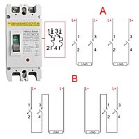 DC Circuit Breaker 2Pole 1000V 120A - MCCB Circuit Breaker for high current DC/solar application DC Circuit Breaker 2Pole 1000V 120A - MCCB Circuit Breaker for high current DC/solar application