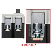 DC Circuit Breaker 2Pole 1000V 120A - MCCB Circuit Breaker for high current DC/solar application DC Circuit Breaker 2Pole 1000V 120A - MCCB Circuit Breaker for high current DC/solar application