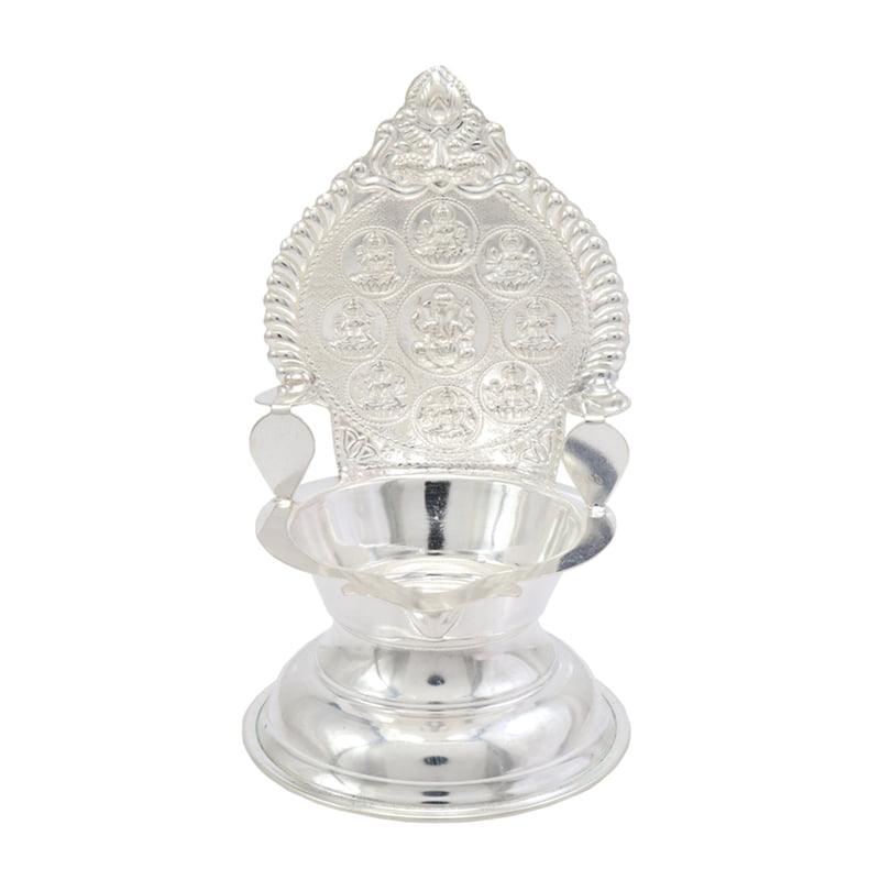 Silver Astalakshmi Diya Silver Astalakshmi Diya