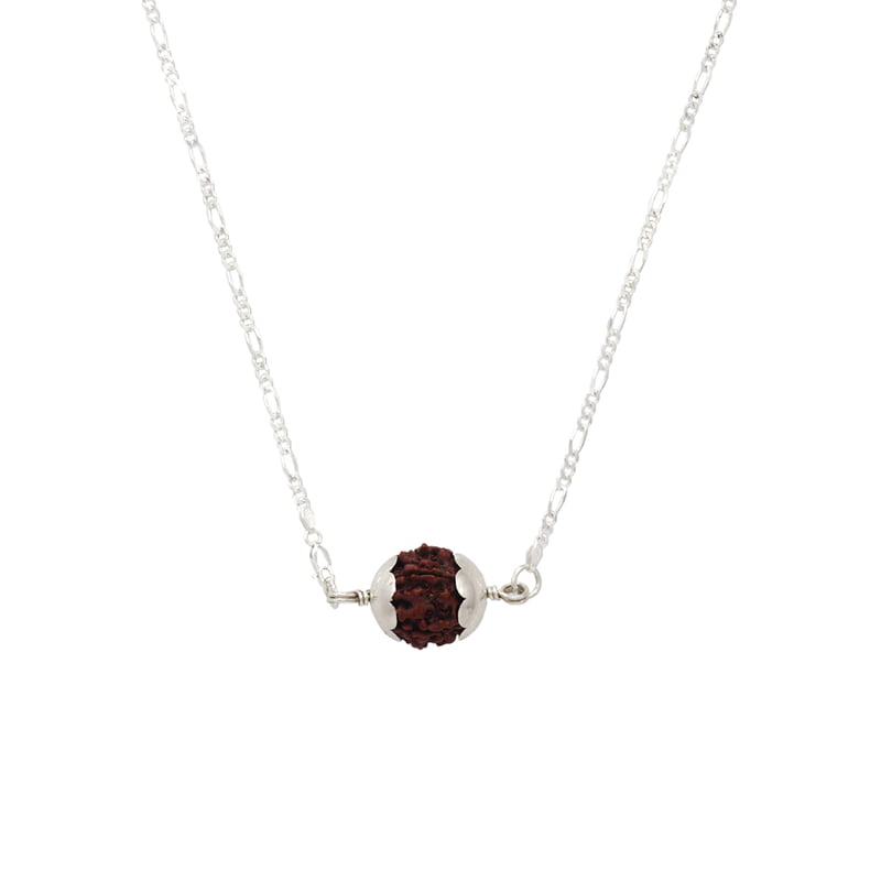 Sterling Silver Chain with Rudraksham Pendent