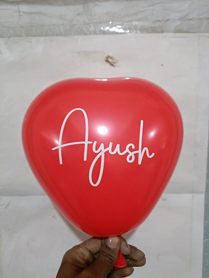Personalized Red Heart Shape Balloons –Pack of 30pcs for Romantic Celebrations, Weddings, Anniversaries, Birthdays & Parties