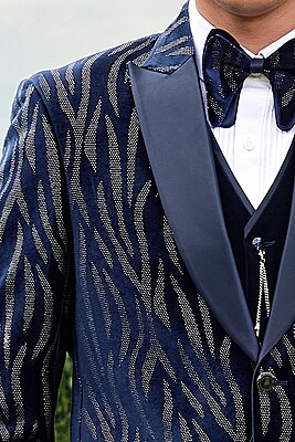 Royal Blue Modern Tuxedo