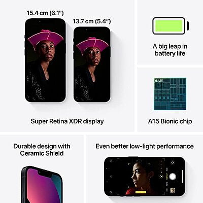 Apple iPhone 13 Mini (512GB) - Midnight