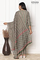 COTTON DUPPATA SET Grey (Pack of all sizes)