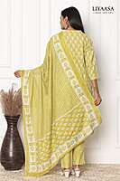 COTTON DUPPATA SET Green (Pack of all sizes)