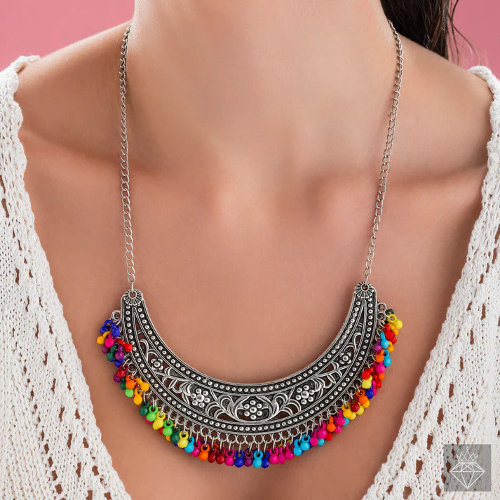 Anti-Tarnish Vintage Necklace Set With Earrings Anti-Tarnish Vintage Necklace Set With Earrings