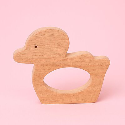 Wooden Duck Teether