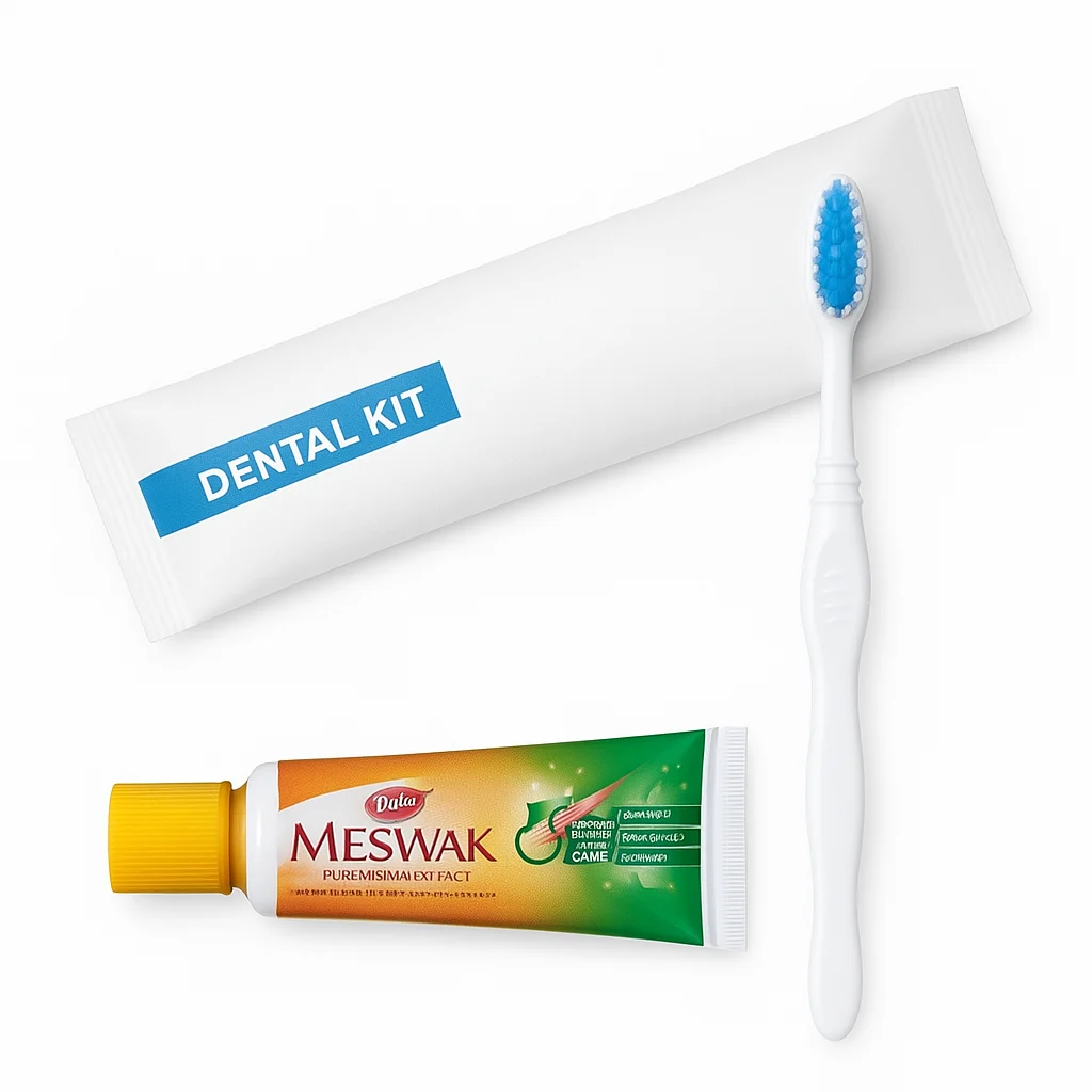 Hotel Dental Kit - Dabur Meswak Toothpaste and Toothbrush