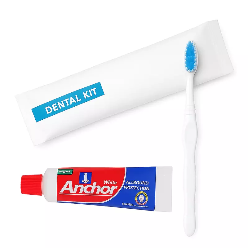 Hotel Dental Kit - Anchor White Toothpaste and Toothbrush