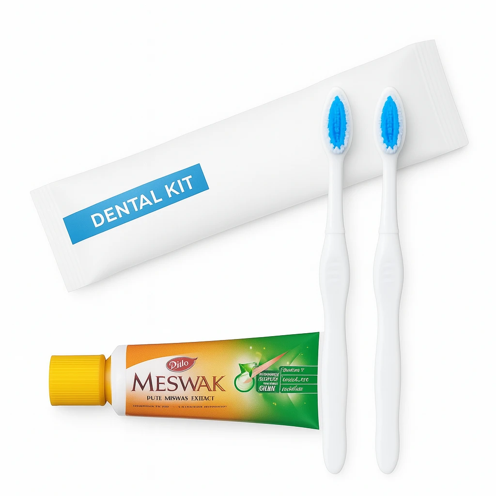 Hotel Dental Kit - Dabur Meswak Toothpaste and Toothbrush Hotel Dental Kit - Dabur Meswak Toothpaste and Toothbrush