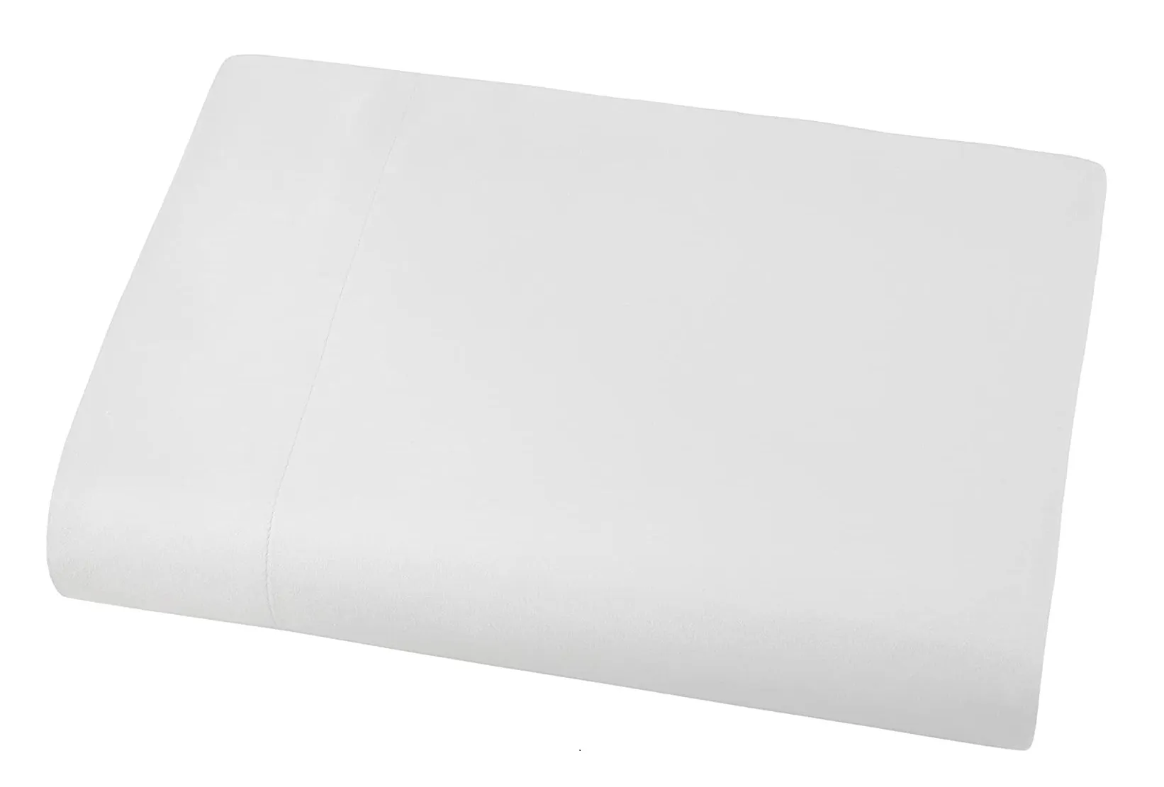 Sofrito Bedsheet (Flat) Glace Cotton 300 TC - Plain - White