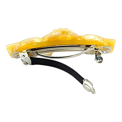 Elegant Flower & Stone Hair Barrette