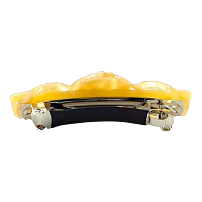 Elegant Flower & Stone Hair Barrette