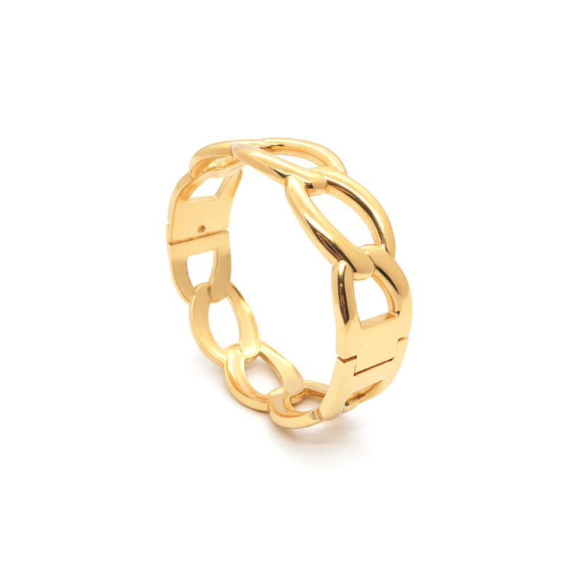 KAYYA21 Designer Gold Bangles for Women – Stainless Steel Gold Finish