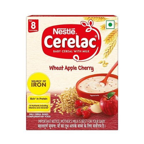 Nestle Cerelac Wheat Apple Cherry - Stage 8 Nestle Cerelac Wheat Apple Cherry - Stage 8