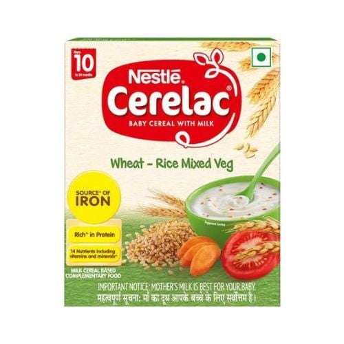 Nestle Cerelac Wheat - Rice Mixed Veg Nestle Cerelac Wheat - Rice Mixed Veg