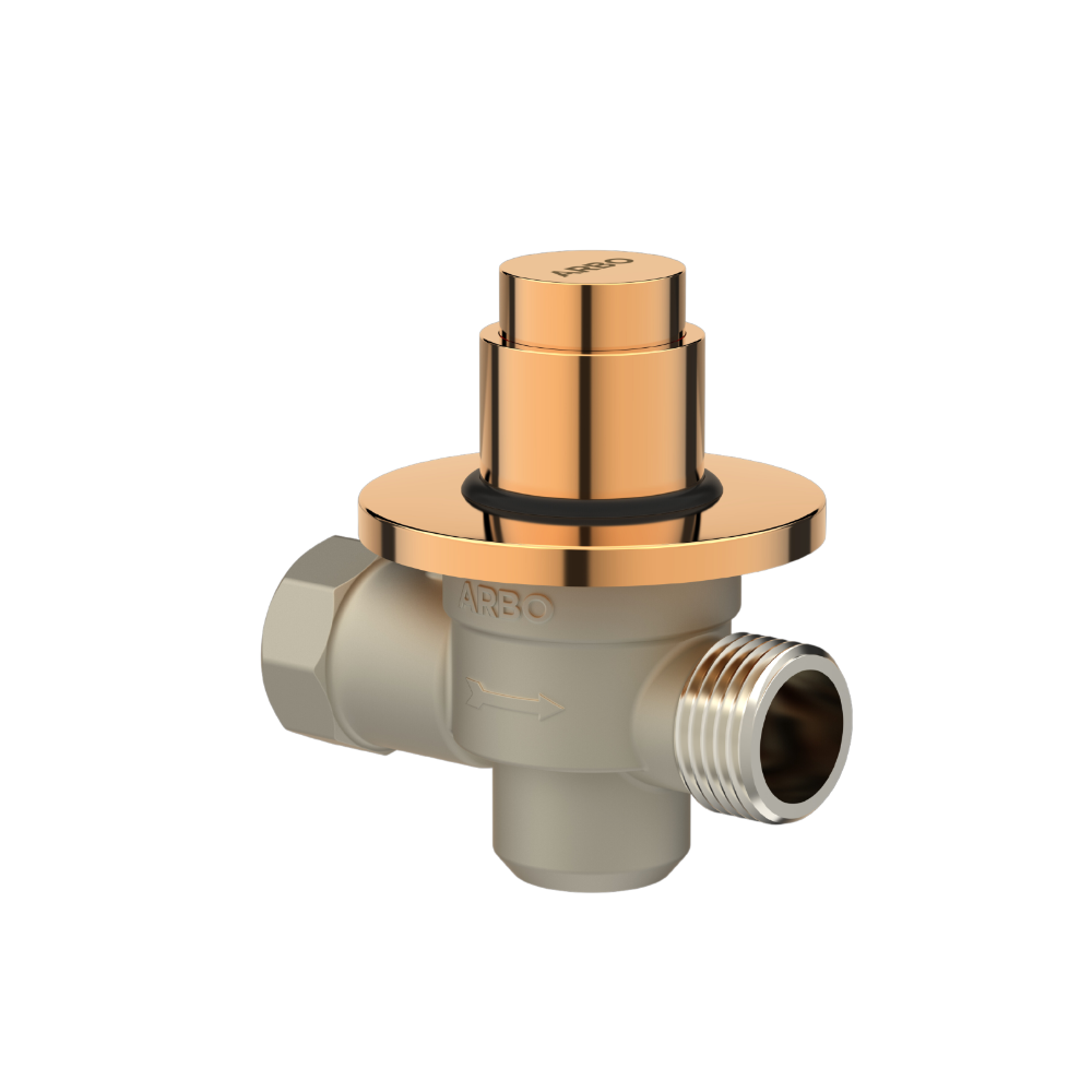 Round Forged Brass Metropole Flush Valve