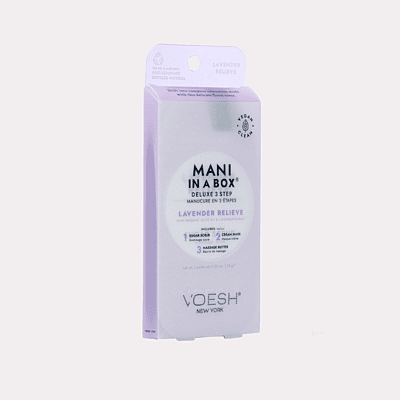 Mani in a Box Waterless 3 Step - Lavender Relieve Mani in a Box Waterless 3 Step - Lavender Relieve