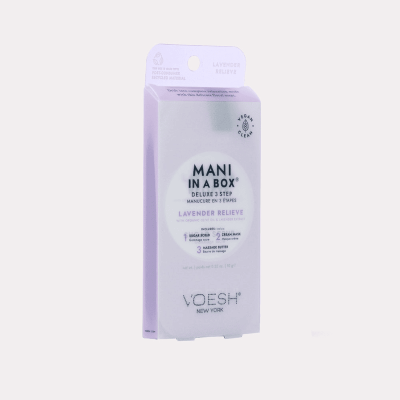 Mani in a Box Waterless 3 Step - Lavender Relieve Mani in a Box Waterless 3 Step - Lavender Relieve