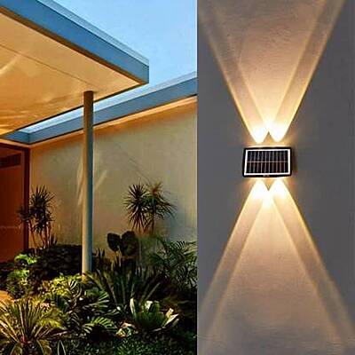 Warm White 222 Venus 4 Lence Wall Up Down Solar Light Lence Modelway Warm White 222 Venus 4 Lence Wall Up Down Solar Light Lence Modelway