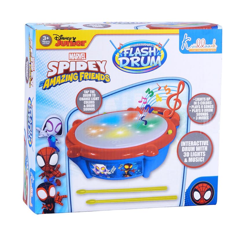 Spiderman, Flash Drum Toy with Flash Light & Music Spiderman, Flash Drum Toy with Flash Light & Music