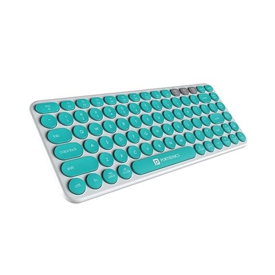 Portronics Bubble 2.0 Wireless Keyboard with Bluetooth + 2.4 GHz Receiver, Connect 3 Devices, Compact TKL Size, 10m Working Range, Function Shortcut Keys, for Laptop, PC, Smartphone, Tablet Portronics Bubble 2.0 Wireless Keyboard with Bluetooth + 2.4 GHz Receiver, Connect 3 Devices, Compact TKL Size, 10m Working Range, Function Shortcut Keys, for Laptop, PC, Smartphone, Tablet