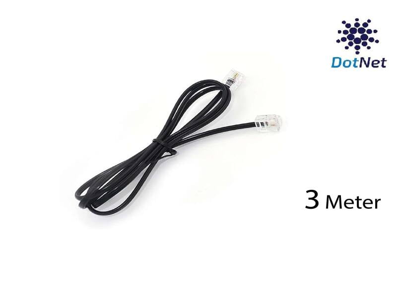 DotNet Telephone Cord RJ-11 3 MTR DotNet Telephone Cord RJ-11 3 MTR