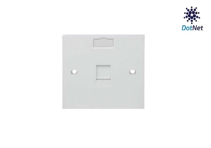 DotNet Face Plate 1 Port with Shutter DotNet Face Plate 1 Port with Shutter