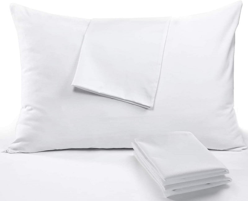Pillow Cover Non-Framed 100% Cotton 300 TC Percale - Plain - White Pillow Cover Non-Framed 100% Cotton 300 TC Percale - Plain - White
