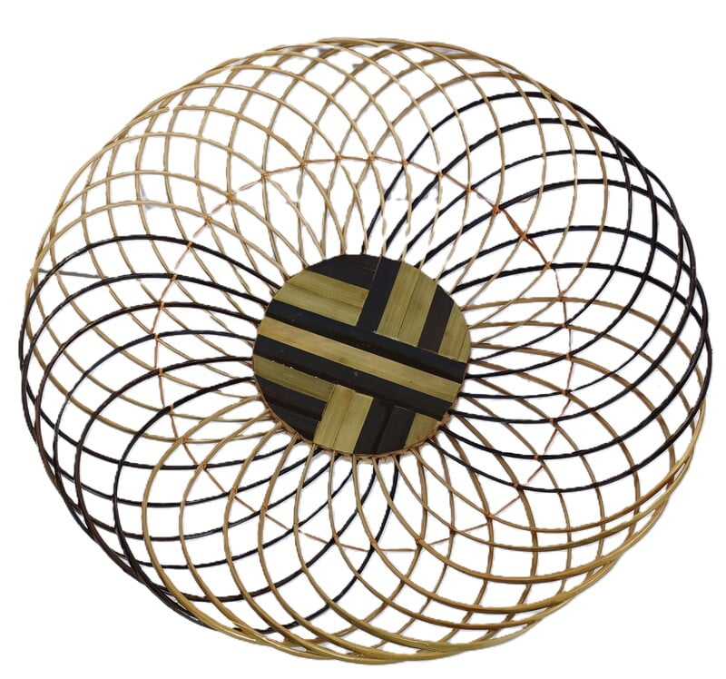 Handmade Round shaped Fruit basket made of bamboo || for home decor and keeping fruits || excellent finish and design Handmade Round shaped Fruit basket made of bamboo || for home decor and keeping fruits || excellent finish and design