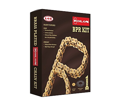 Rolon Brass Chain & Sprocket Kit for Royal Enfield Meteor 350 / Classic 350 (KIT HPORC 389)