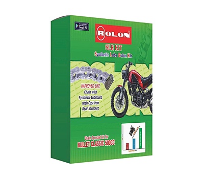Rolon Chain & Sprocket Kit for Royal Enfield Bullet Classic 500CC (KIT BS 245)
