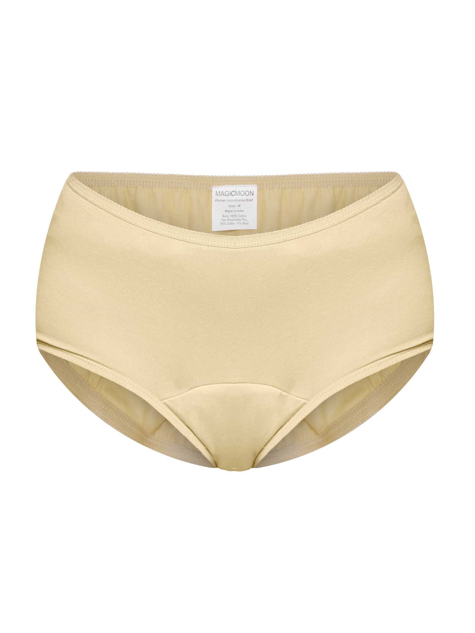 Reusable adult diaper, Washable adult diapers, Incontinence Protective Underwear for Women, High Waist Panties For Women, Leak Proof, Beige Color (pack of 2) Reusable adult diaper, Washable adult diapers, Incontinence Protective Underwear for Women, High Waist Panties For Women, Leak Proof, Beige Color (pack of 2)