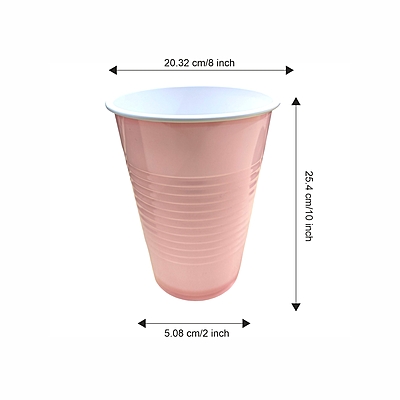 Pink Pong Glasses- Pack of 30 | 450ml Reusable Party Drinking Cups | Eco-Friendly Beer Pong Glasses | Multipurpose Pink Cups for Parties & Events Pink Pong Glasses- Pack of 30 | 450ml Reusable Party Drinking Cups | Eco-Friendly Beer Pong Glasses | Multipurpose Pink Cups for Parties & Events