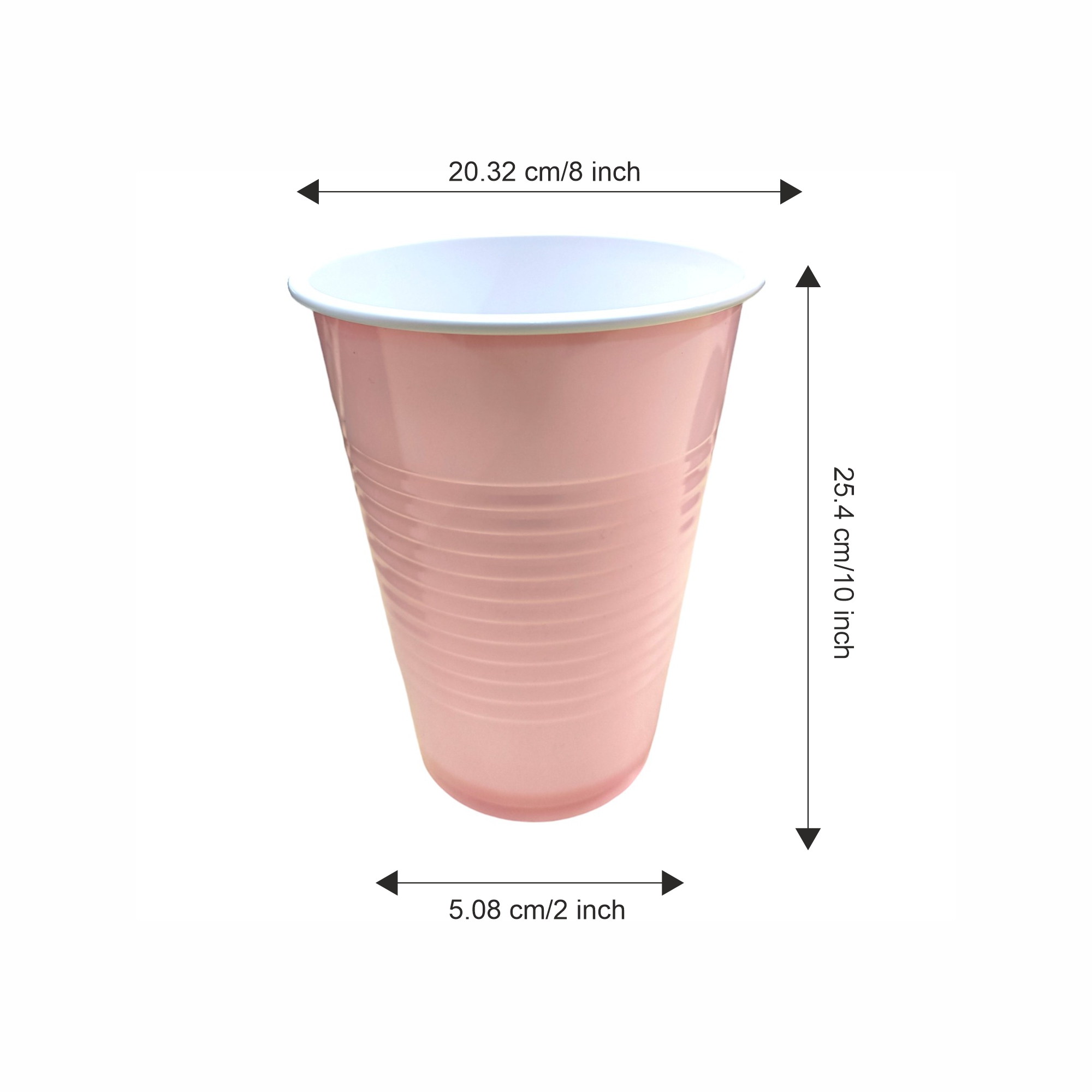 Pink Pong Glasses - Pack of 10 | 450ml | Pink Pong Glasses Cups  | Reusable Beer Pong Glasses | Eco-Friendly Party Drinking for Events & Celebrations