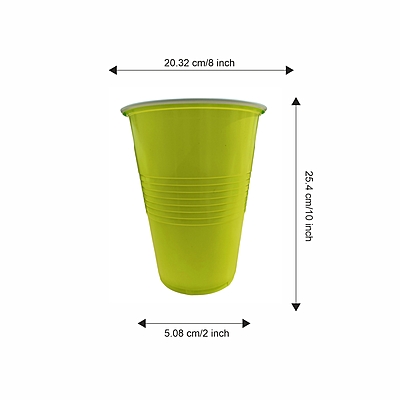The Magic Balloons- Green Pong Glasses 450ml|- Set Of 50 |  Reusable  | Eco-Friendly  | Beer Pong  | Glasses for Diwali, Holi, New Year, Halloween, Bachelor Parties & Games