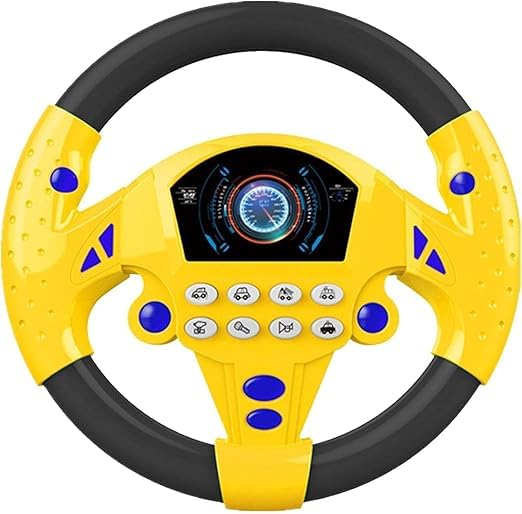 Kids Driving Steering Wheel, Funny Driving Wheel with Music, Interactive, Multi-Color Kids Driving Steering Wheel, Funny Driving Wheel with Music, Interactive, Multi-Color
