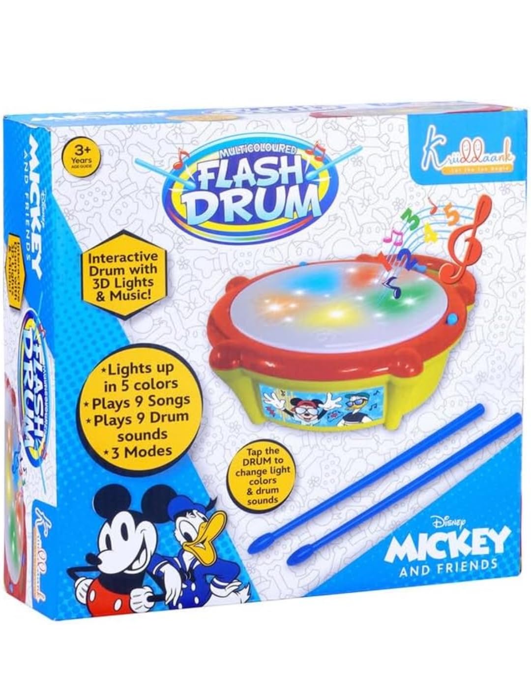 Mickey, Flash Drum Toy with Flash Light & Music Mickey, Flash Drum Toy with Flash Light & Music