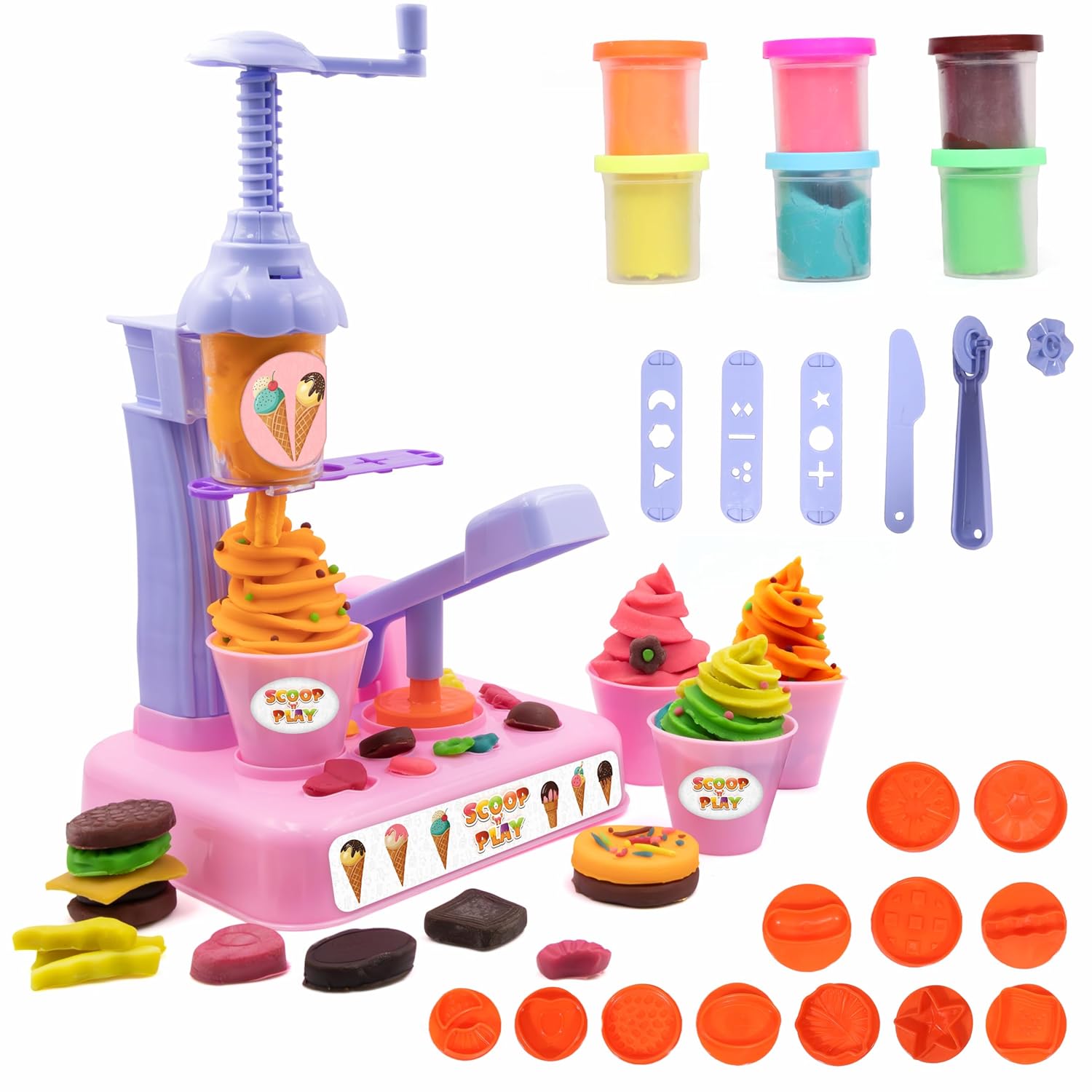 Scoop n Play, Play Dough Ice Cream Maker Set Scoop n Play, Play Dough Ice Cream Maker Set