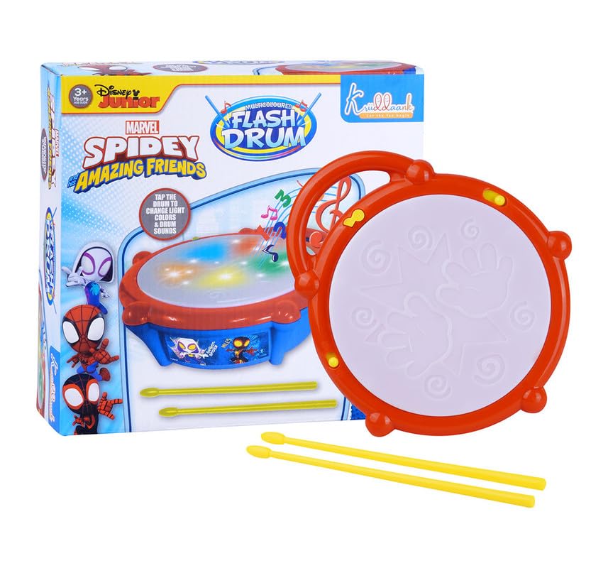 Spiderman, Flash Drum Toy with Flash Light & Music Spiderman, Flash Drum Toy with Flash Light & Music