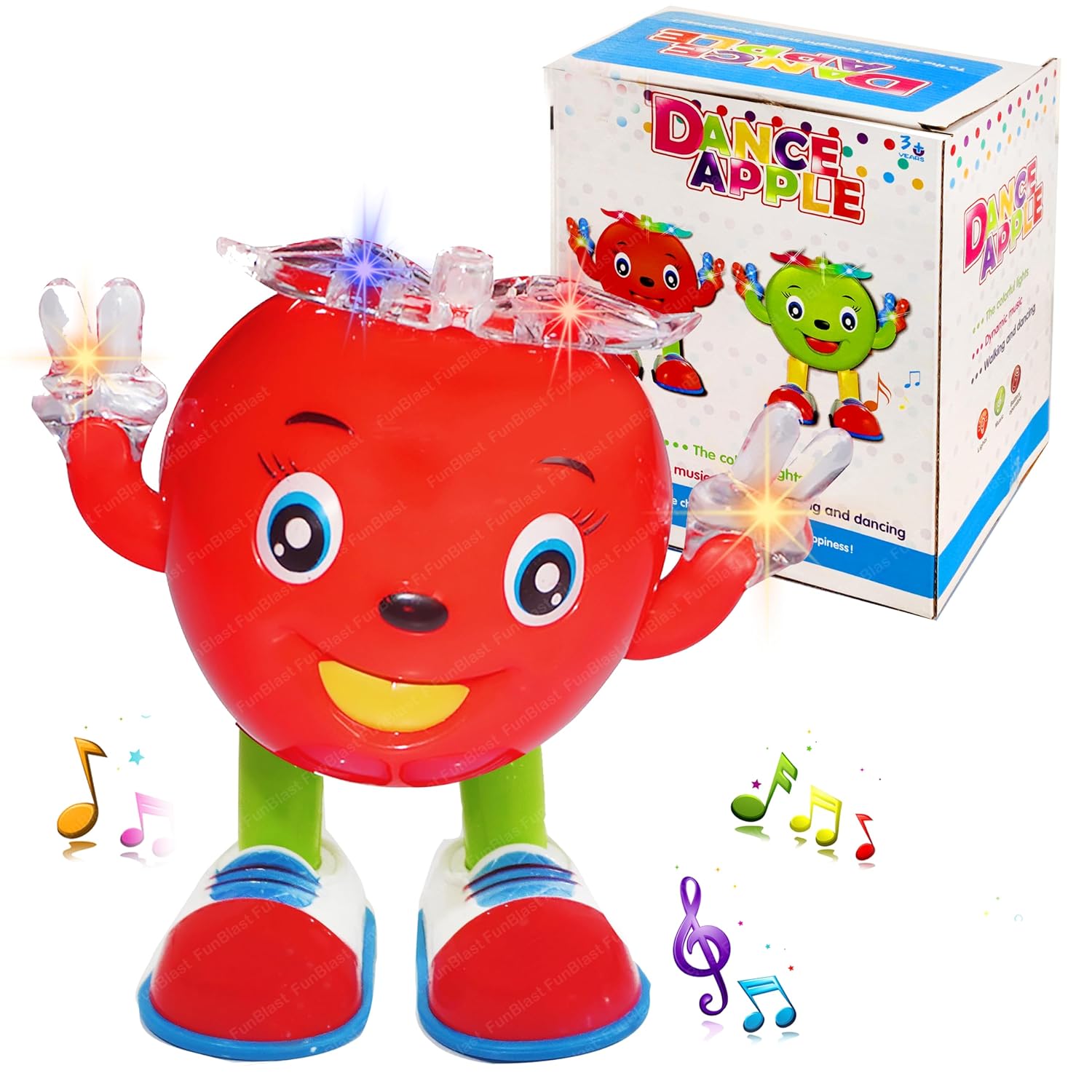 Dance Apple Robot, Swinging & Dancing Musical & Light Dance Apple Robot, Swinging & Dancing Musical & Light