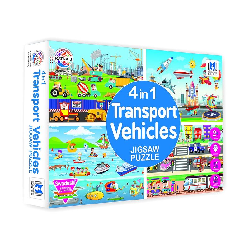 4in1 Transport Vehicles Jigsaw Puzzle