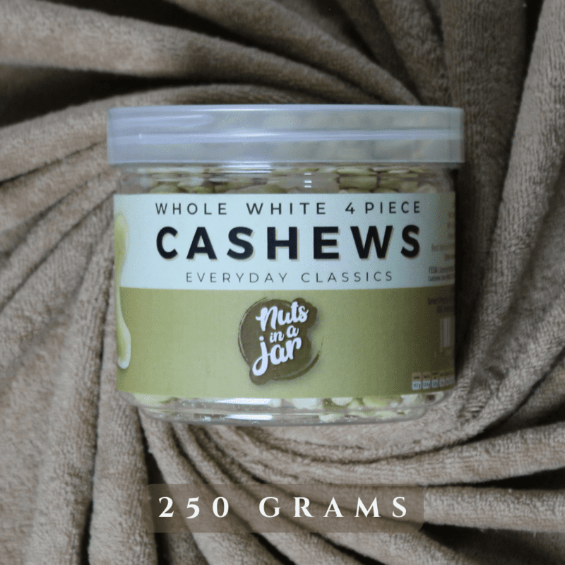 Nuts In a Jar Cashews 4 Piece Everyday Classics 250 Grams Nuts In a Jar Cashews 4 Piece Everyday Classics 250 Grams